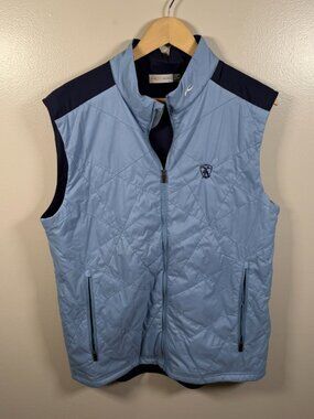 Kjus Retention Vest Mens Size XL Blue Golf Water Repellent Lightweight Active